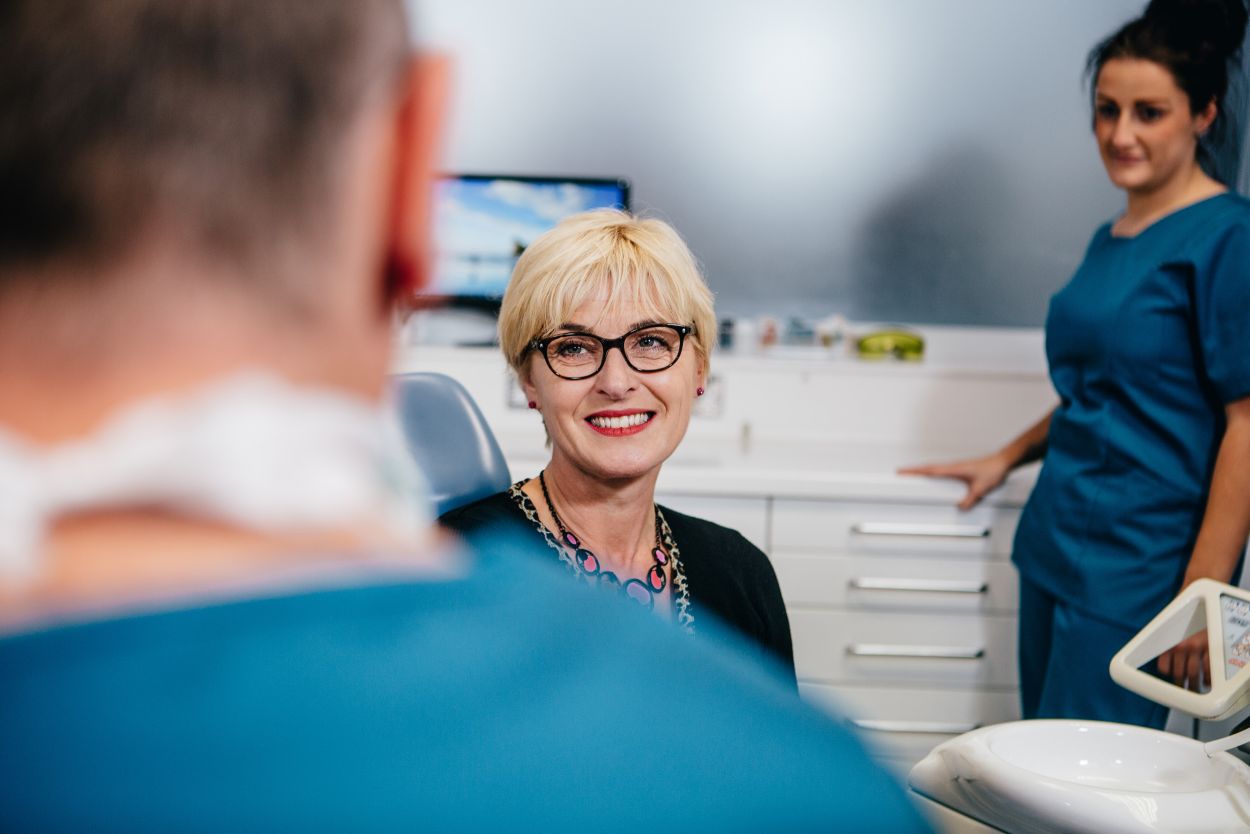 Dentist creating composite veneers at The Parks Dental Hull